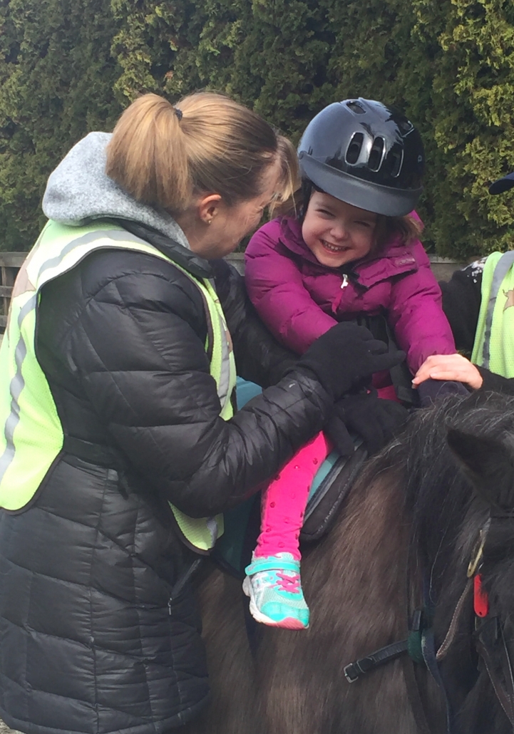 Cora on Becca Bear